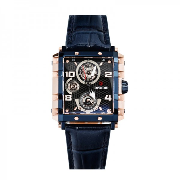 Expedition 6757 Rosegold Blue Leather Lady BFLURBABU